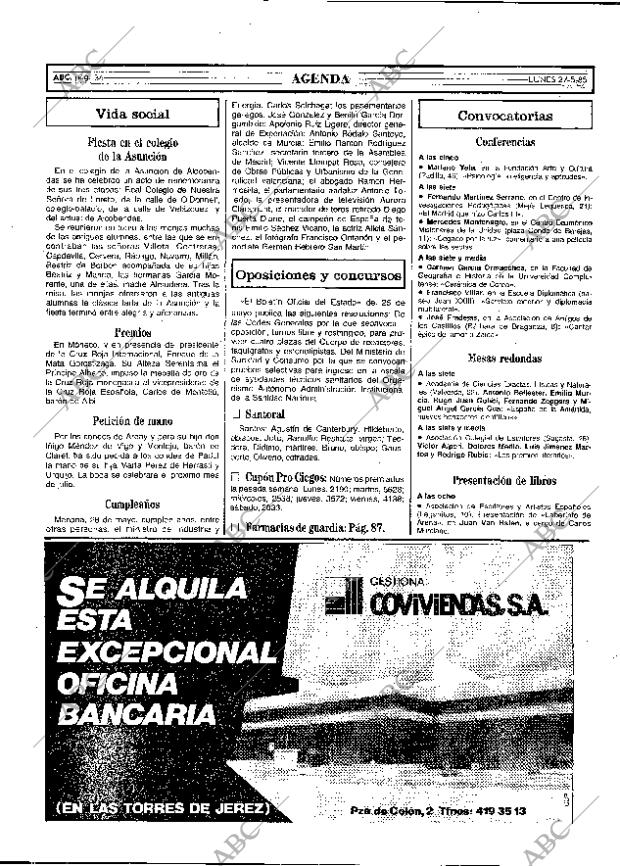 ABC MADRID 27-05-1985 página 36