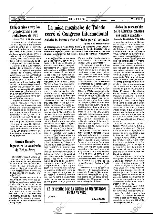 ABC MADRID 27-05-1985 página 37