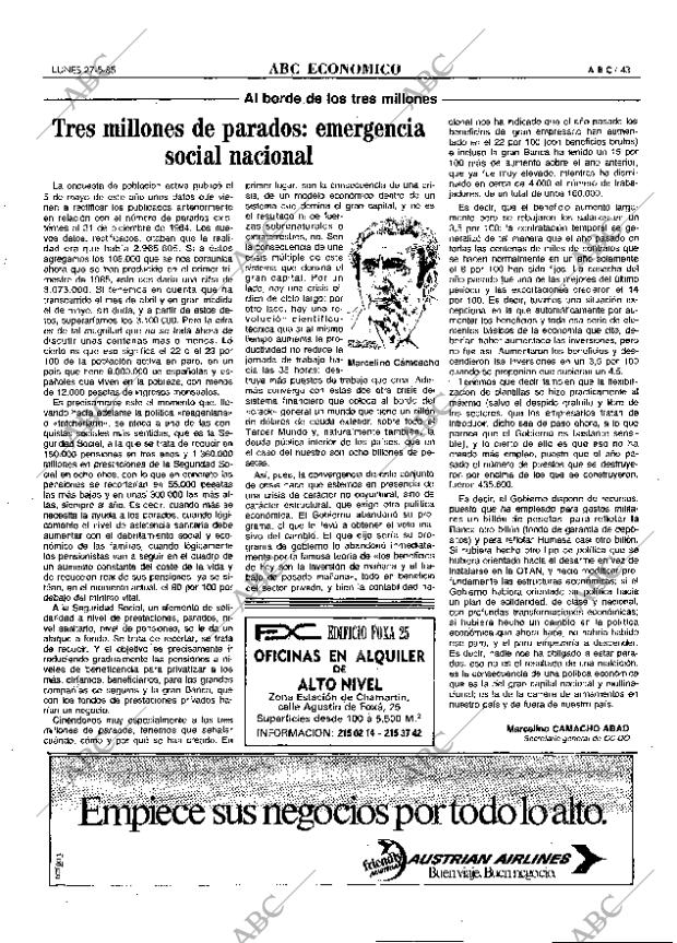 ABC MADRID 27-05-1985 página 43
