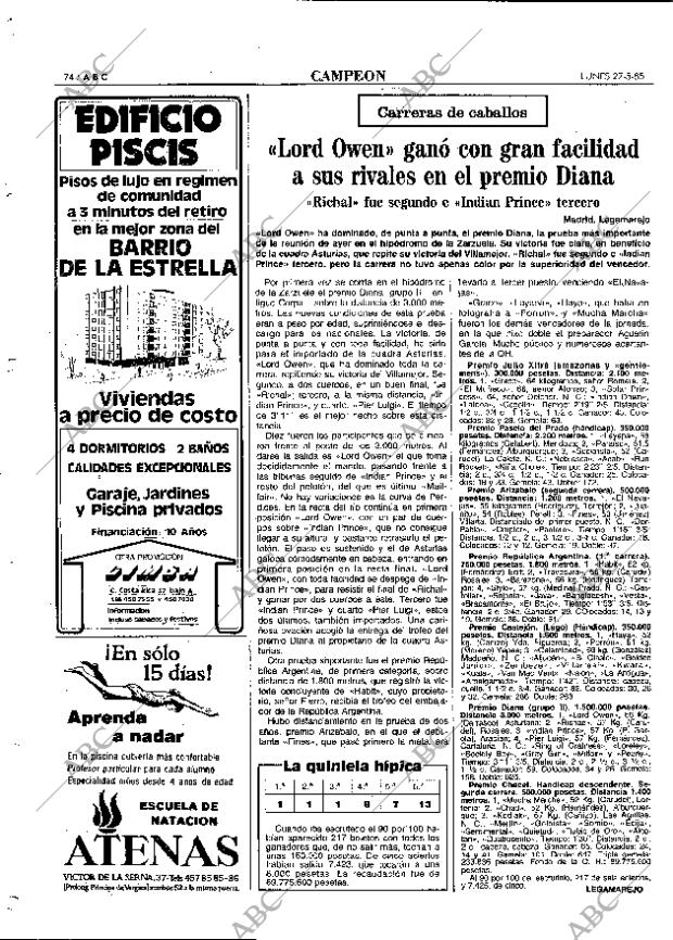 ABC MADRID 27-05-1985 página 74