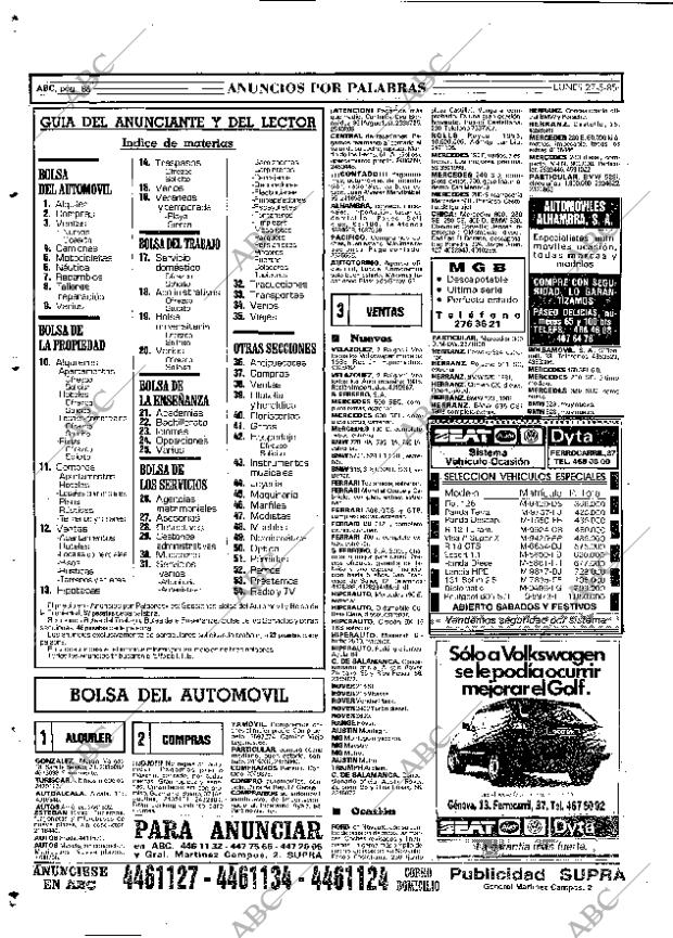 ABC MADRID 27-05-1985 página 86