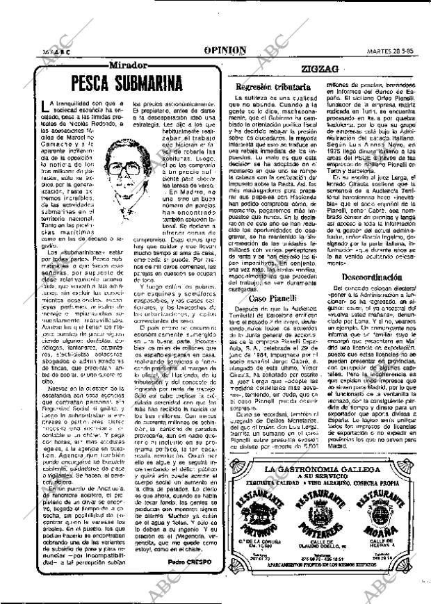 ABC MADRID 28-05-1985 página 16