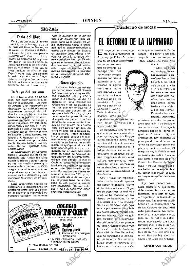 ABC MADRID 28-05-1985 página 17