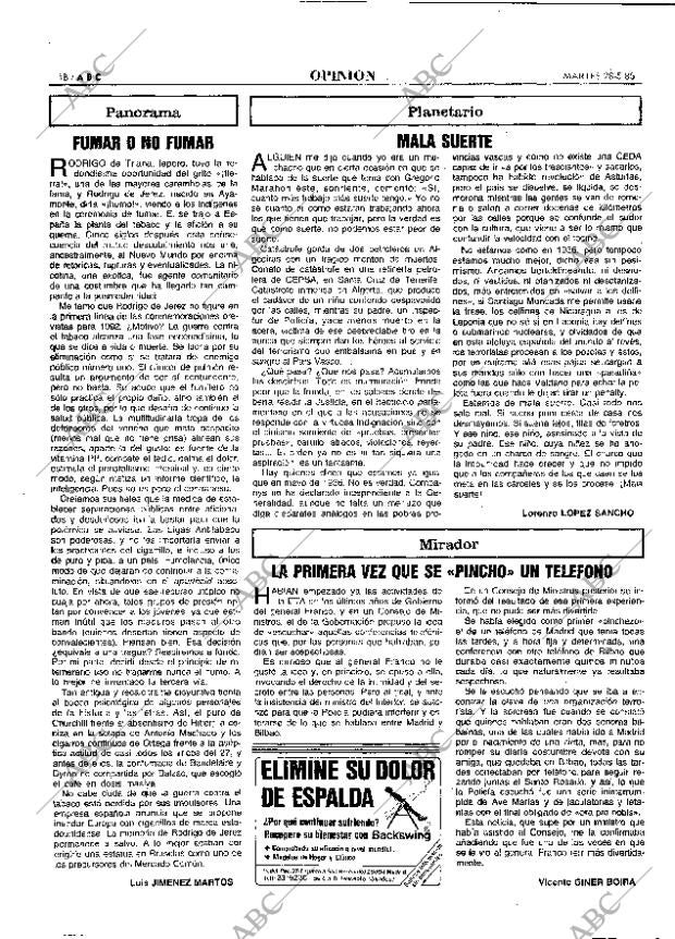 ABC MADRID 28-05-1985 página 18