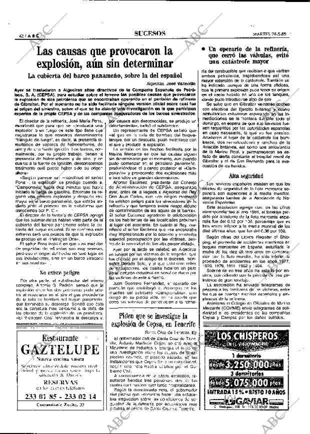 ABC MADRID 28-05-1985 página 42
