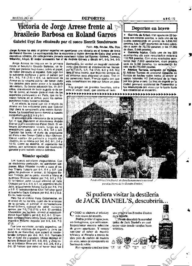ABC MADRID 28-05-1985 página 73