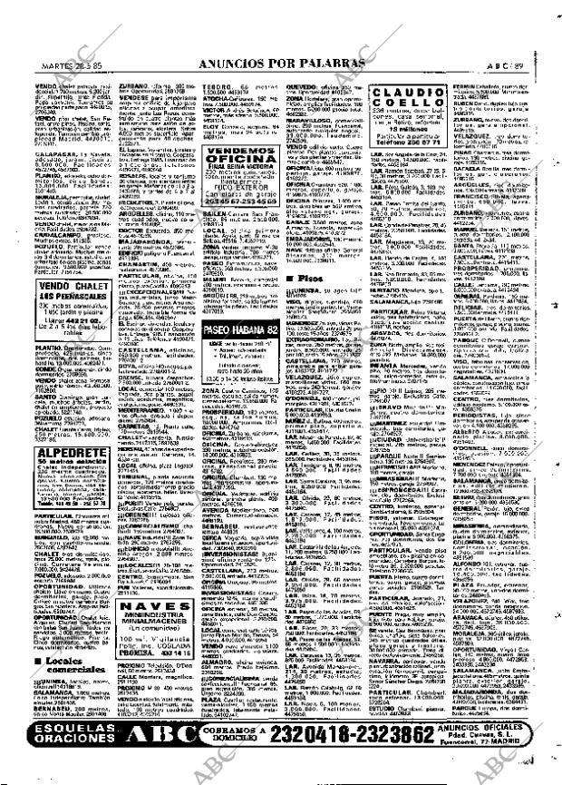 ABC MADRID 28-05-1985 página 89