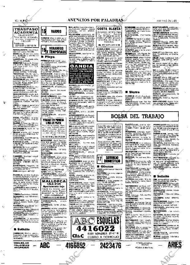 ABC MADRID 28-05-1985 página 92