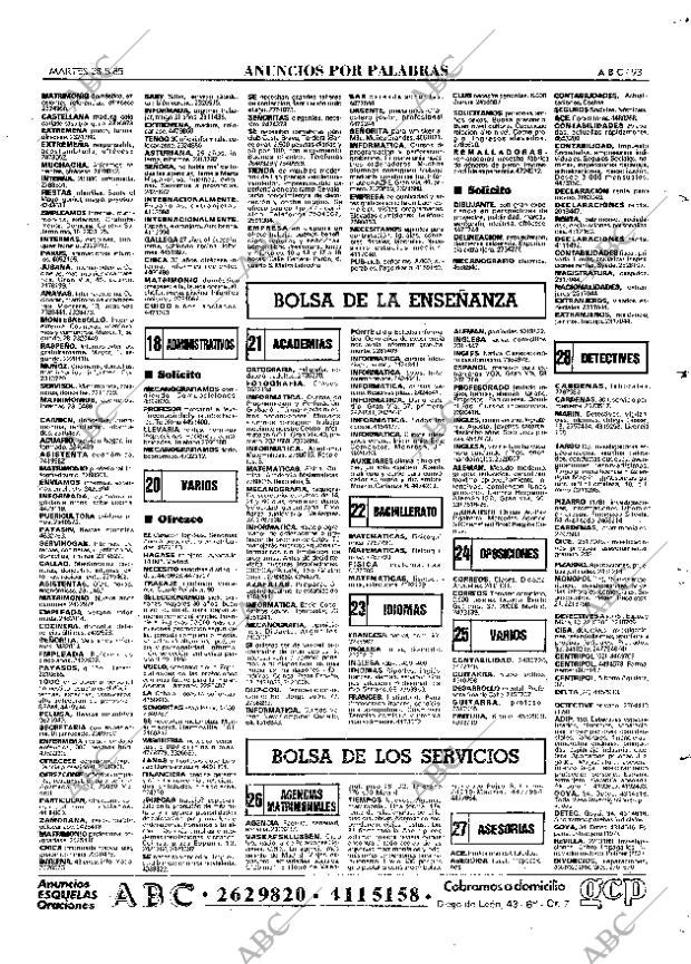 ABC MADRID 28-05-1985 página 93