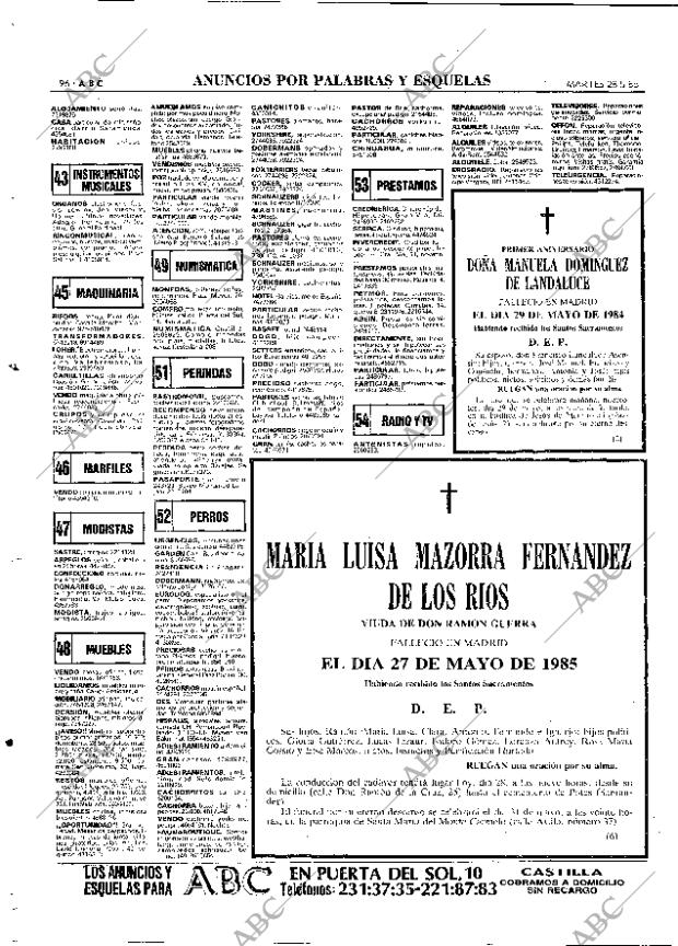 ABC MADRID 28-05-1985 página 96