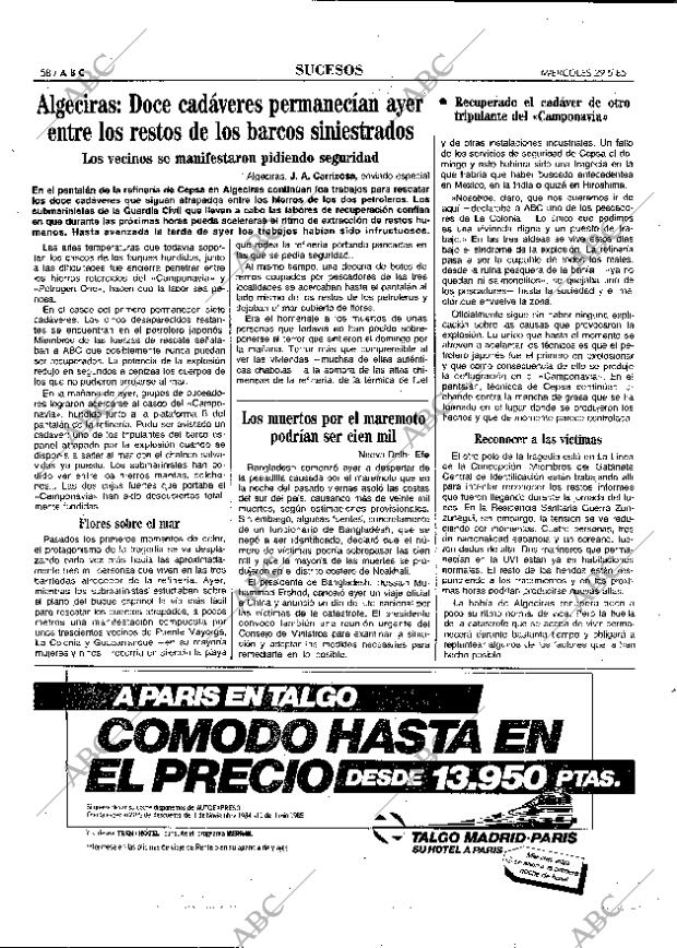 ABC MADRID 29-05-1985 página 58