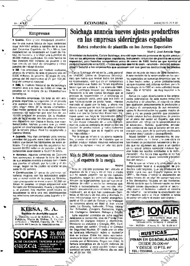 ABC MADRID 29-05-1985 página 64