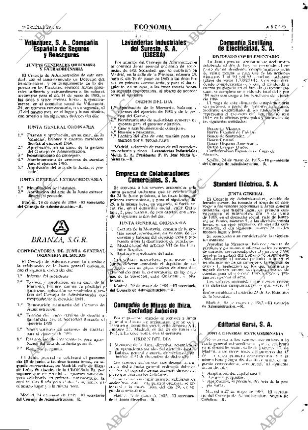 ABC MADRID 29-05-1985 página 75