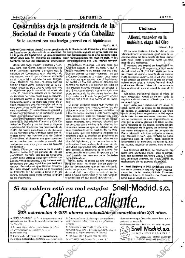 ABC MADRID 29-05-1985 página 79