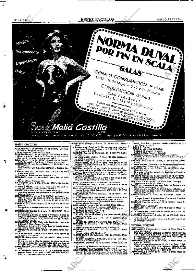 ABC MADRID 29-05-1985 página 86