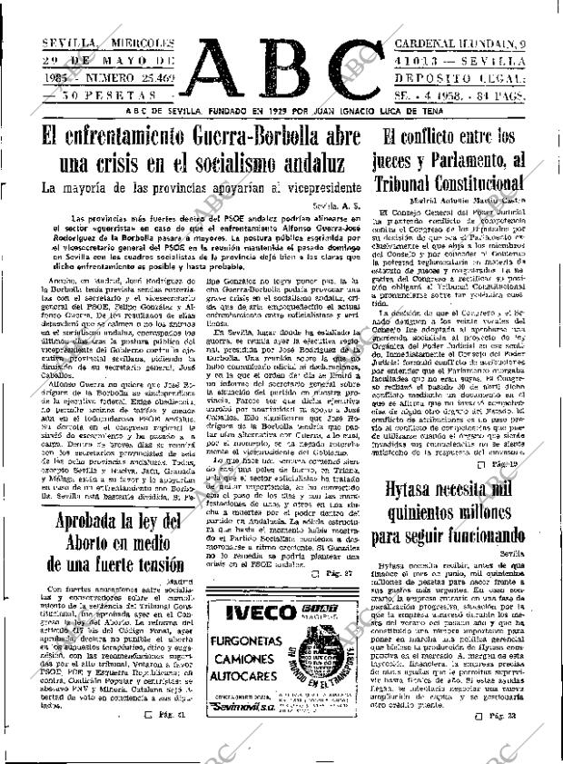 ABC SEVILLA 29-05-1985 página 15