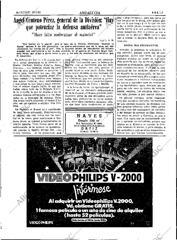 ABC SEVILLA 29-05-1985 página 29