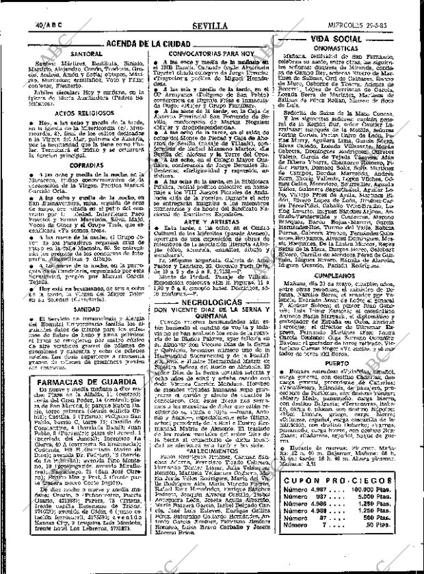 ABC SEVILLA 29-05-1985 página 40