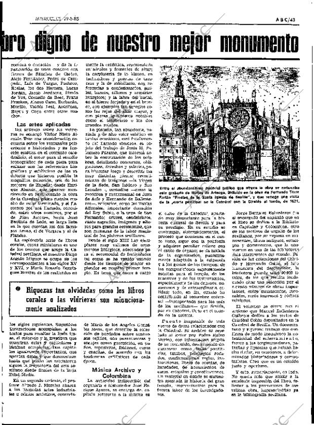 ABC SEVILLA 29-05-1985 página 43