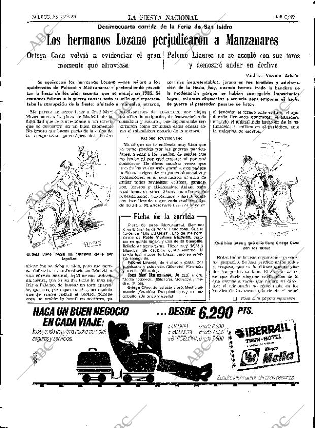 ABC SEVILLA 29-05-1985 página 49