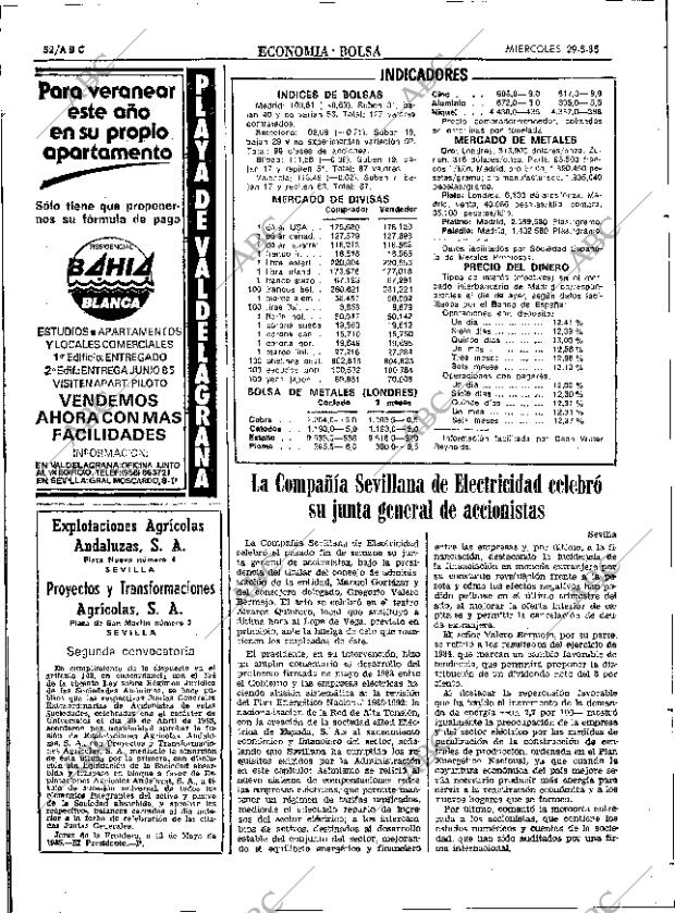 ABC SEVILLA 29-05-1985 página 52