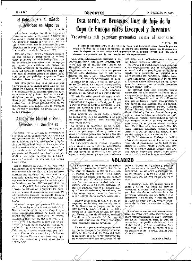 ABC SEVILLA 29-05-1985 página 58
