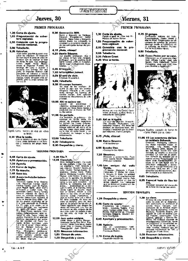 ABC MADRID 30-05-1985 página 126