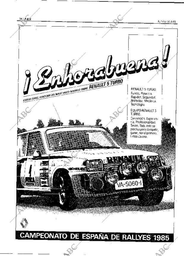 ABC MADRID 30-05-1985 página 34