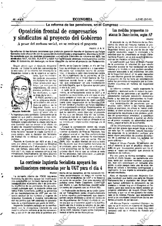 ABC MADRID 30-05-1985 página 68