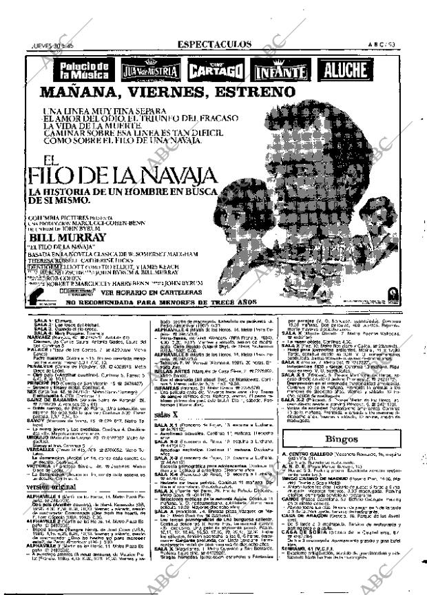 ABC MADRID 30-05-1985 página 93