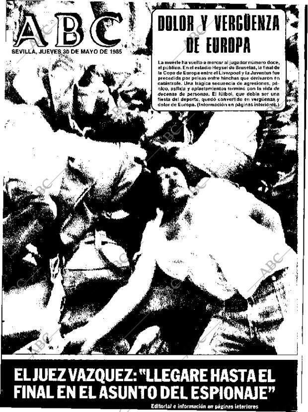 ABC SEVILLA 30-05-1985 página 1