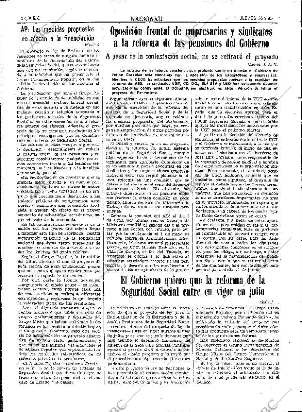 ABC SEVILLA 30-05-1985 página 24