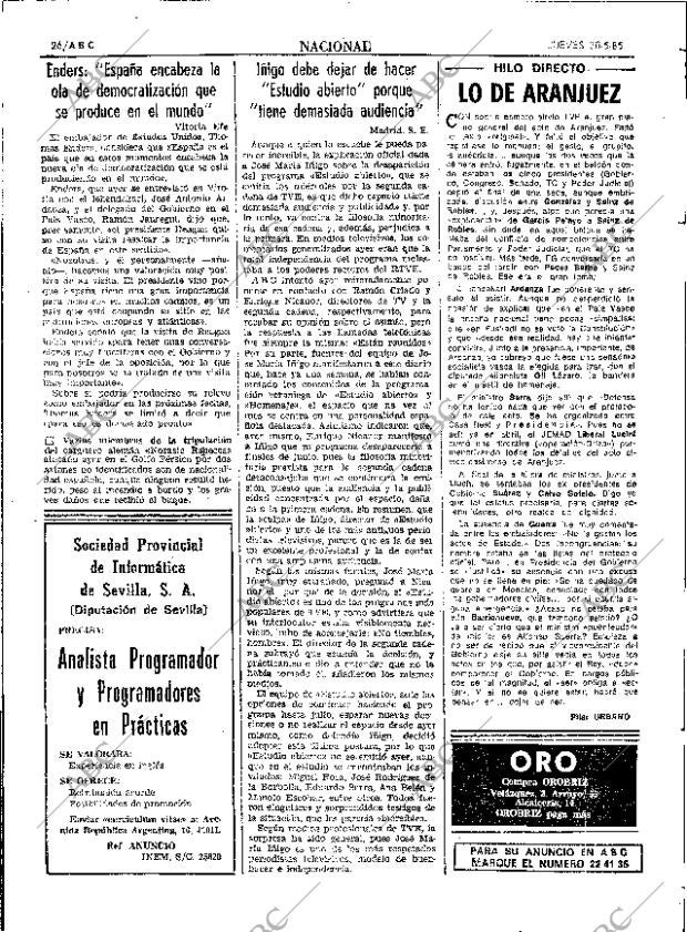 ABC SEVILLA 30-05-1985 página 26