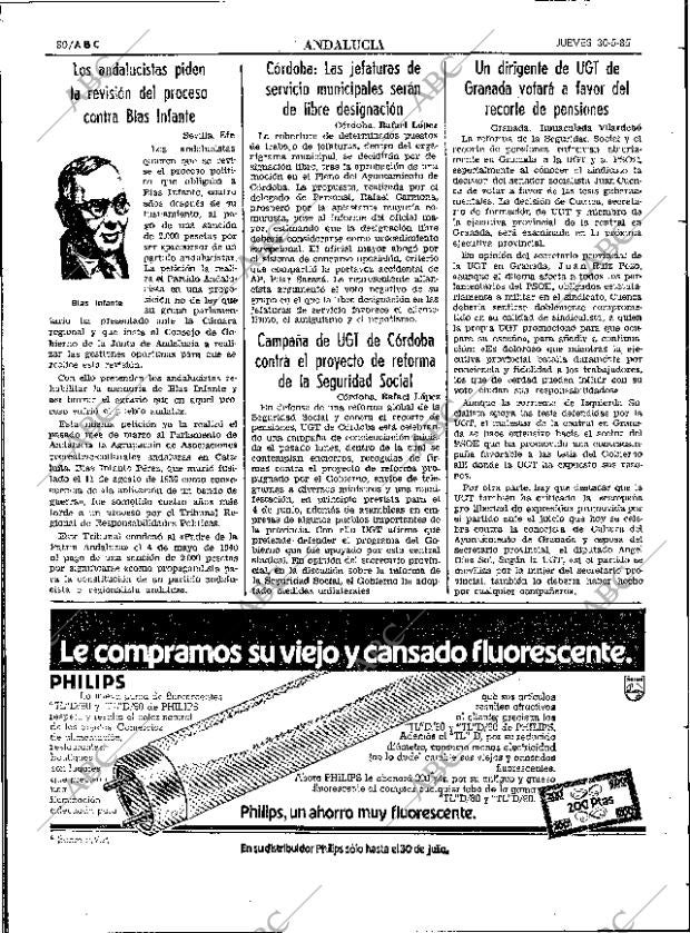 ABC SEVILLA 30-05-1985 página 30