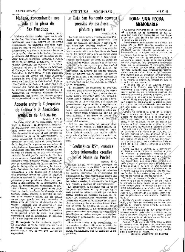 ABC SEVILLA 30-05-1985 página 43