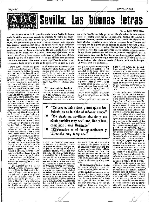 ABC SEVILLA 30-05-1985 página 44