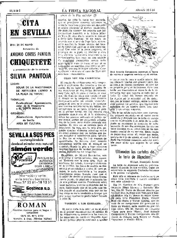 ABC SEVILLA 30-05-1985 página 50