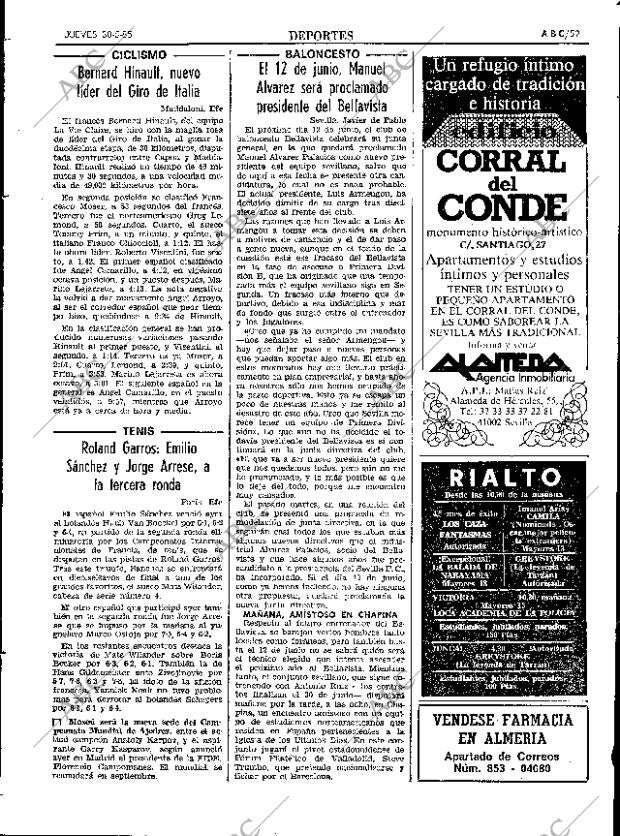 ABC SEVILLA 30-05-1985 página 59