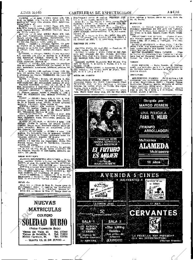 ABC SEVILLA 30-05-1985 página 61