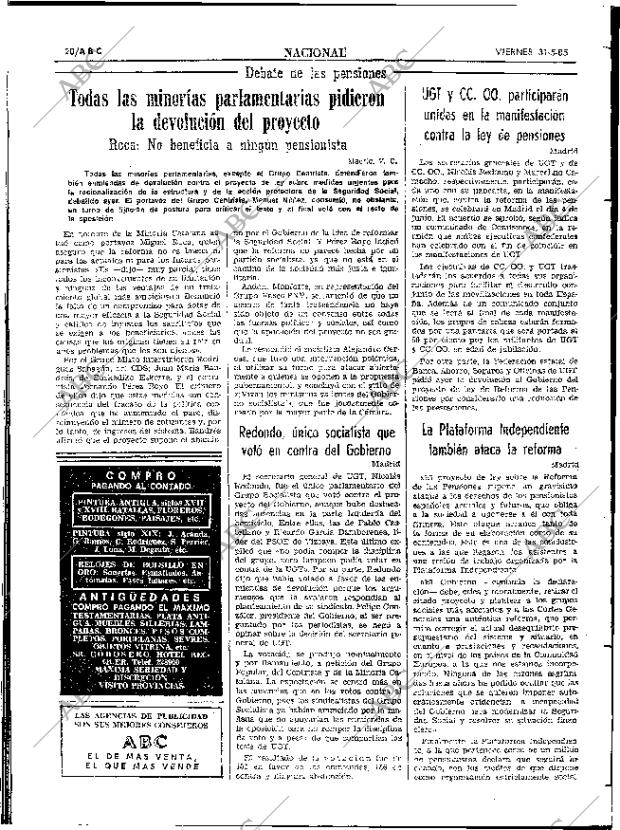 ABC SEVILLA 31-05-1985 página 20
