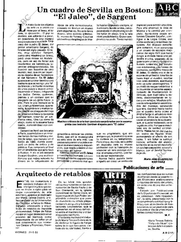 ABC SEVILLA 31-05-1985 página 65