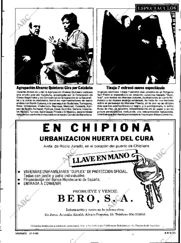 ABC SEVILLA 31-05-1985 página 73