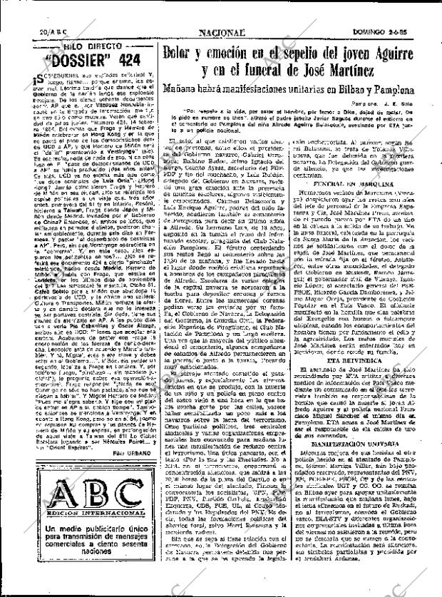 ABC SEVILLA 02-06-1985 página 20