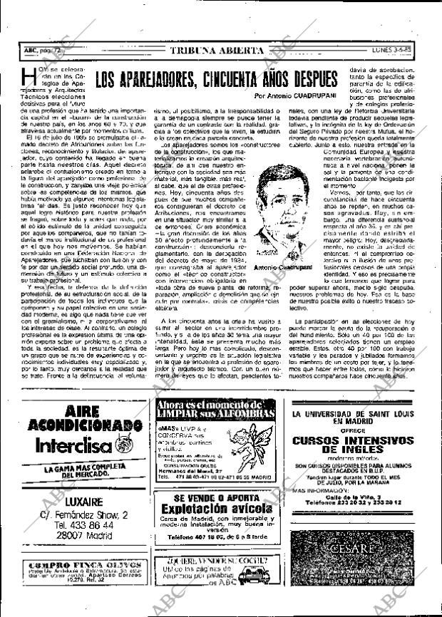 ABC MADRID 03-06-1985 página 72