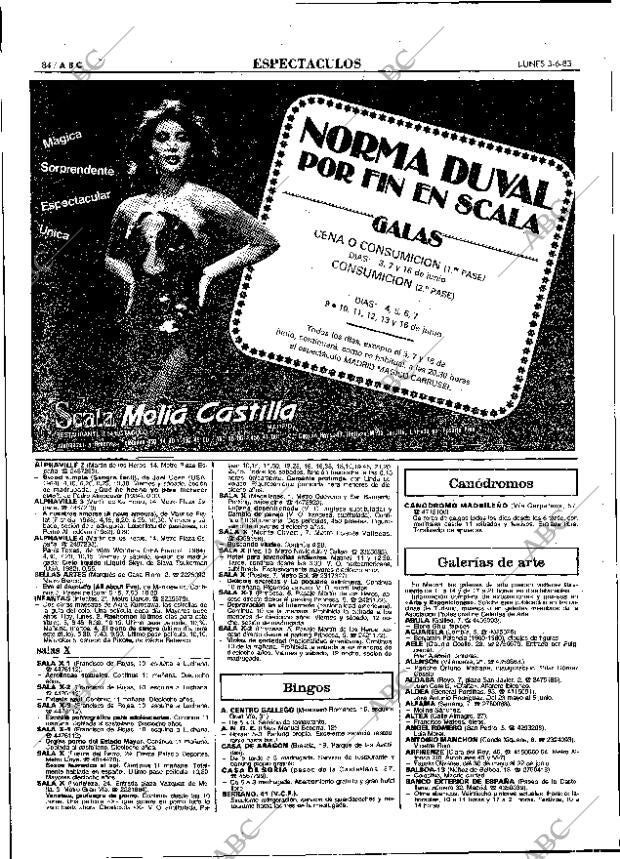 ABC MADRID 03-06-1985 página 84