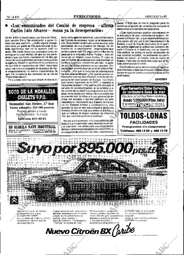 ABC MADRID 05-06-1985 página 58