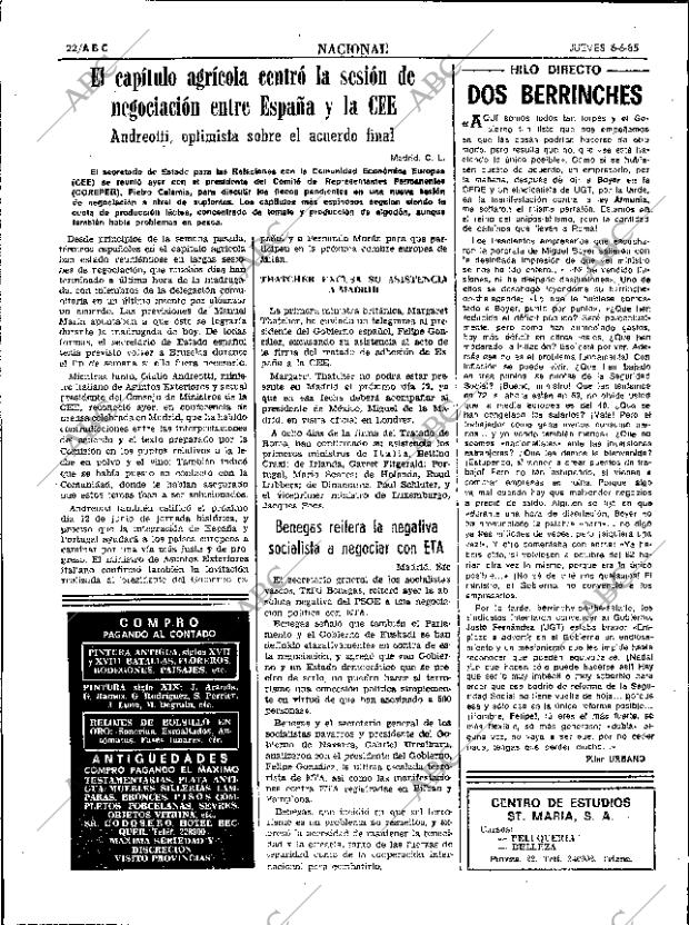 ABC SEVILLA 06-06-1985 página 22