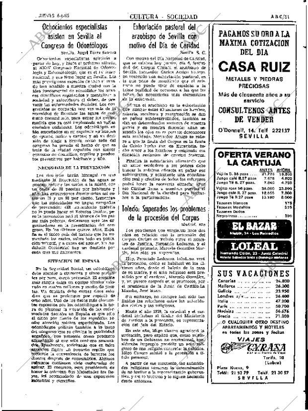 ABC SEVILLA 06-06-1985 página 51