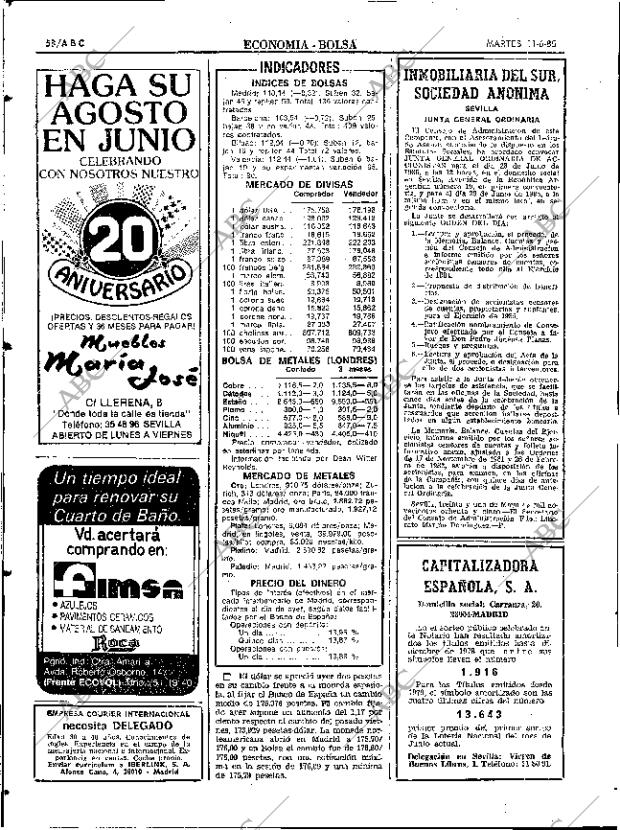 ABC SEVILLA 11-06-1985 página 58