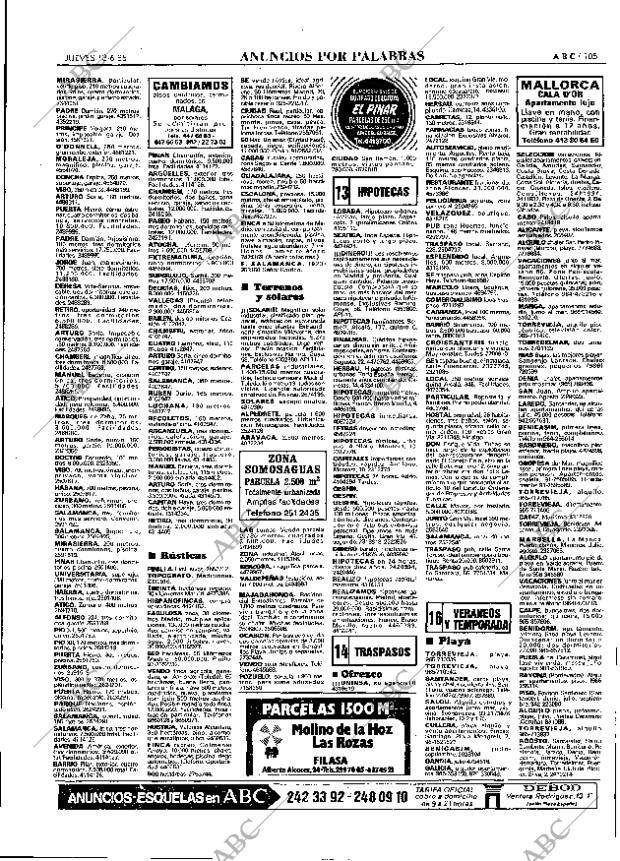 ABC MADRID 13-06-1985 página 105